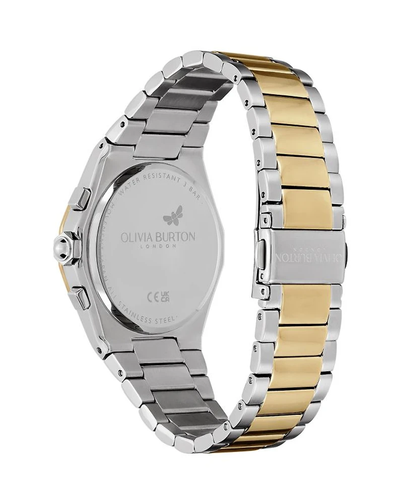 Hexa Two Tone Embellished Chronograph, 38mm