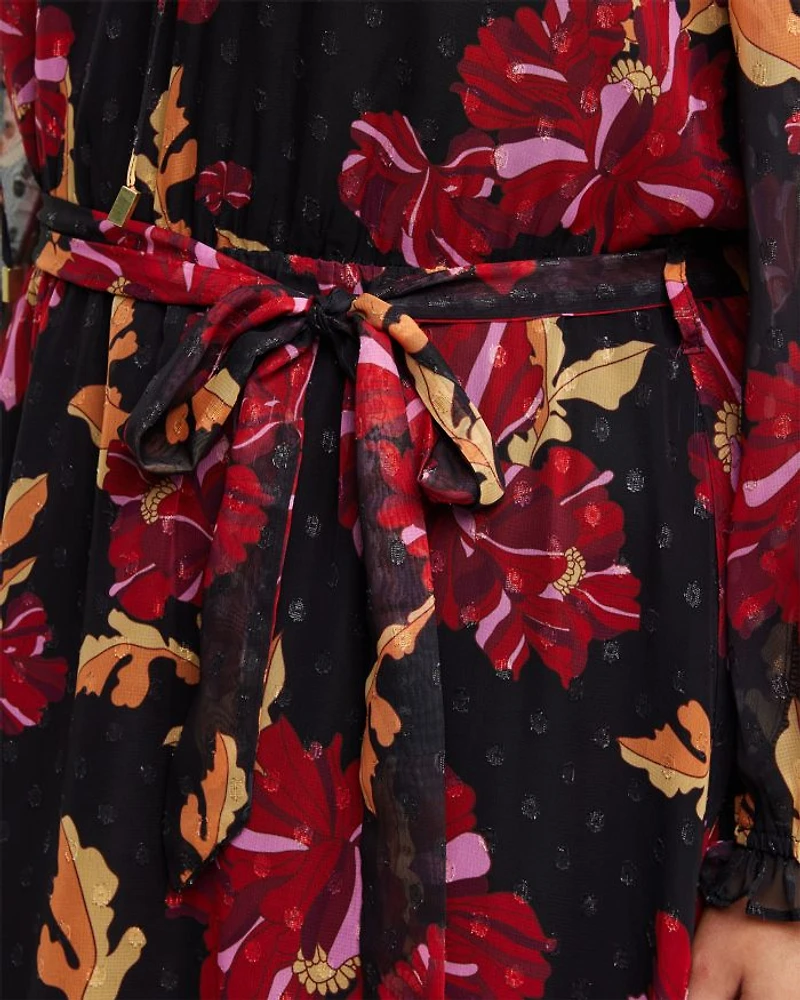 Midnight Petal Dress