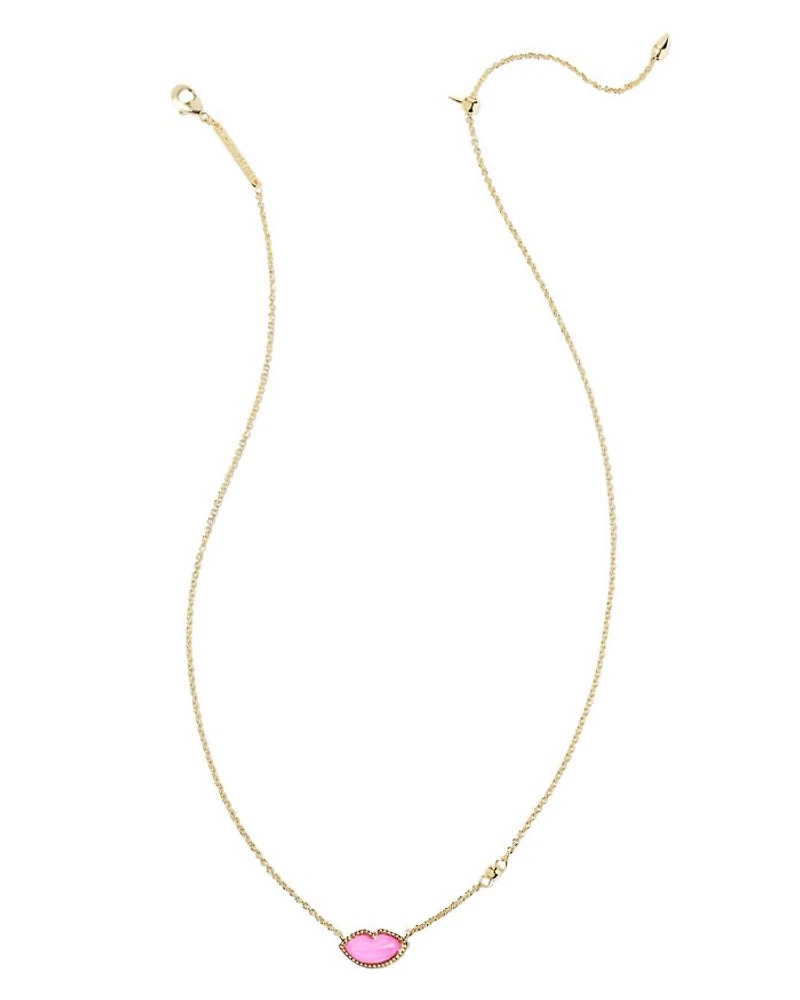 Lips Pendant Necklace, 18"