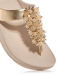 Women's Fino Embellished Wedge Thong Sandals