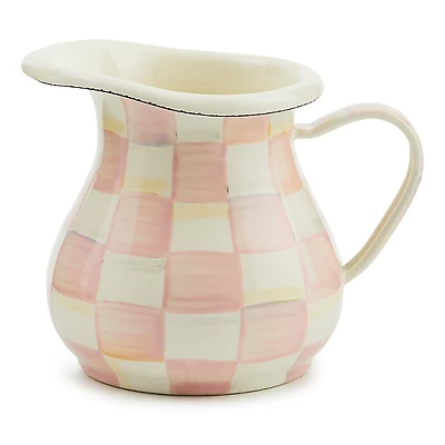 Mackenzie-Childs Rosy Check Enamel Creamer