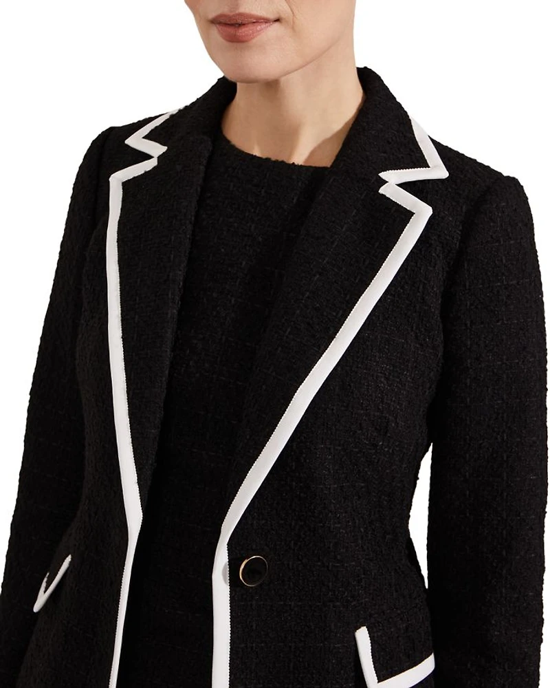 Cici Tipped Tweed Jacket