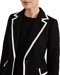 Cici Tipped Tweed Jacket