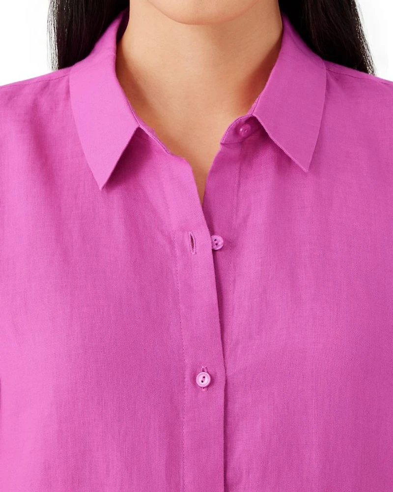Linen Classic Collar Shirt