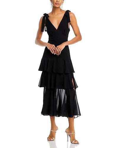 Wayf Hampton Tiered Midi Dress