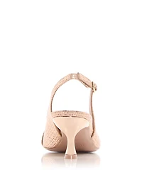 Women's Jama Embossed Slingback Kitten Heel Pumps