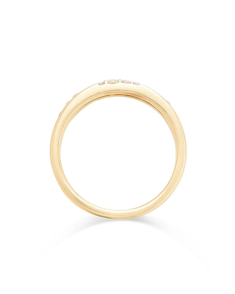 Diamond Scatter Ring 14K Yellow Gold, 0.30 tcw