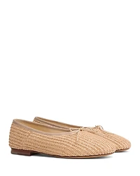 Mansur Gavriel Women's Dream Raffia Ballerina Flats
