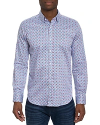 Robert Graham Favre Cotton Tailored Fit Button Down Shirt