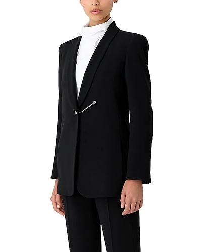Emporio Armani Bar Piercing Shawl Lapel Blazer