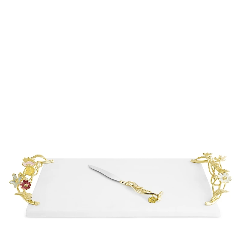 Michael Aram Wildflowers Cheeseboard with Knife
