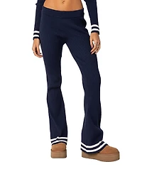 Edikted Pluto Ribbed Flared Pants