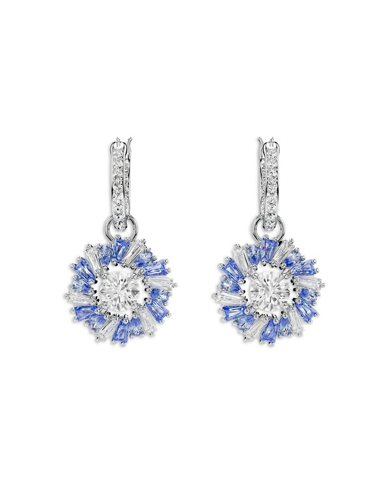 Idyllia Huggie Hoop Drop Earrings