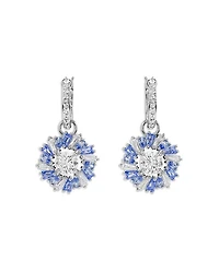 Idyllia Huggie Hoop Drop Earrings