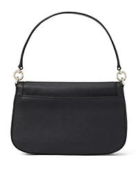 Hudson Pebbled Leather Flap Shoulder Bag