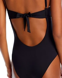 Asymmetric Cutout One Piece Swimsuit