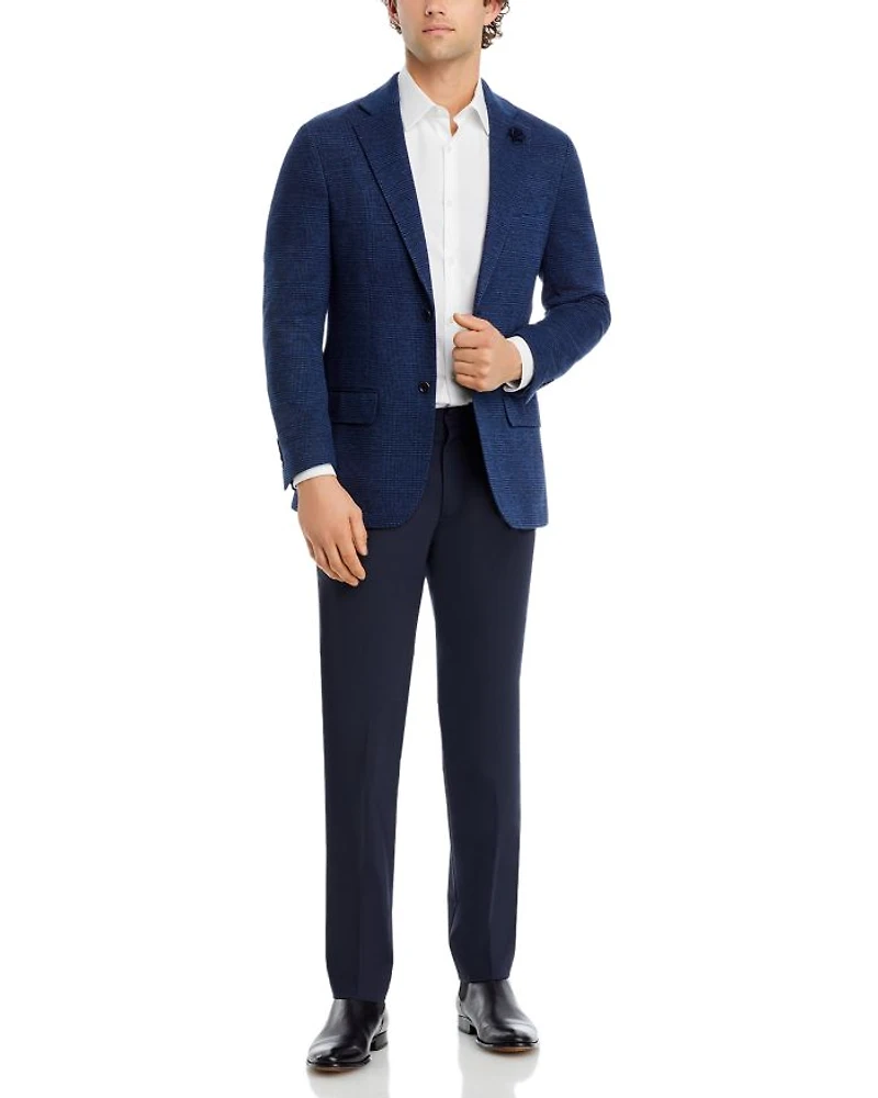 New York Plaid Jersey Regular Fit Sport Coat