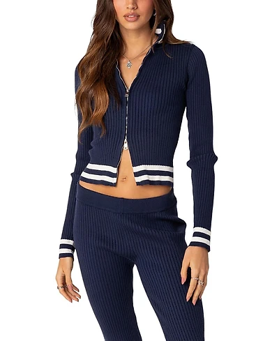 Edikted Pluto Ribbed Cardigan