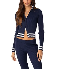 Edikted Pluto Ribbed Cardigan