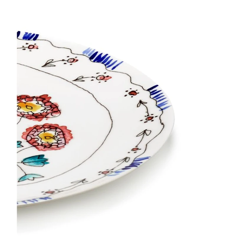Marni Anemone Milk Large Serving Platter