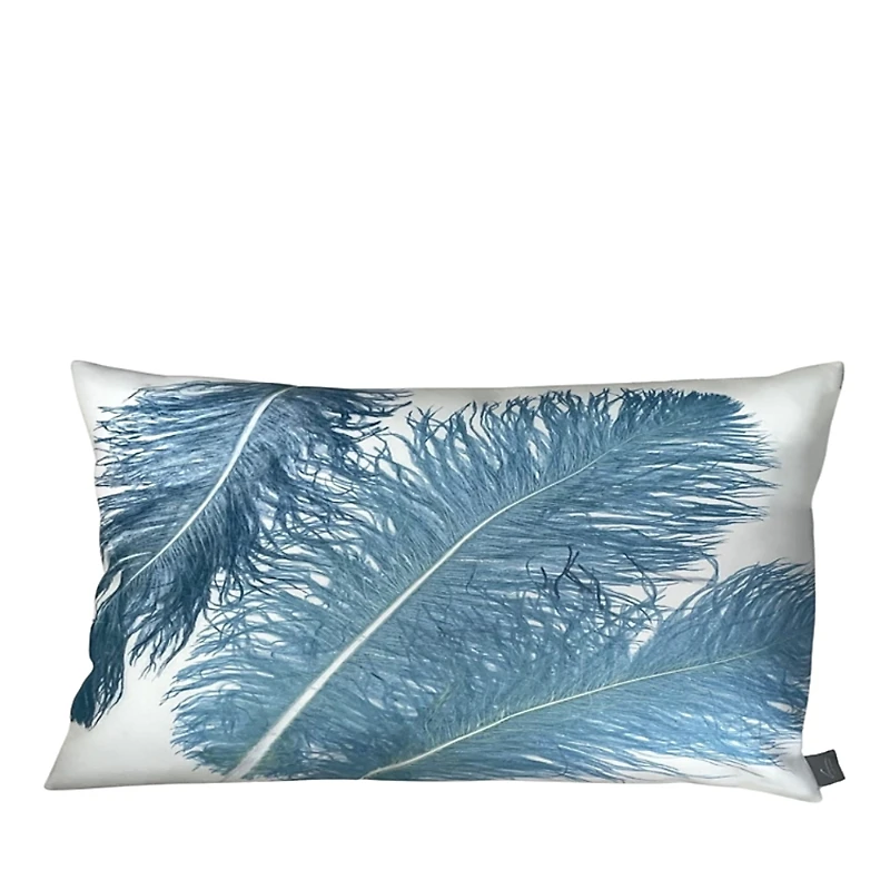 Aviva Stanoff Plume Twilight Ivoire Eco Suede Collection Pillow