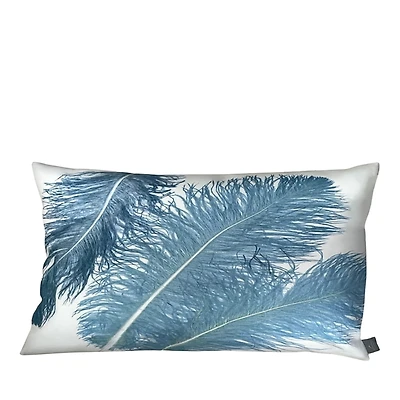 Aviva Stanoff Plume Twilight Ivoire Eco Suede Collection Pillow