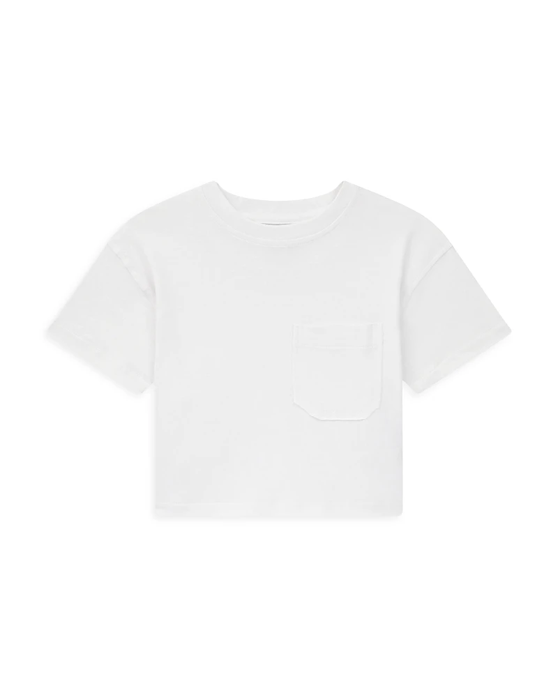 DL1961 Girls' Short Sleeve Pocket Tee - Big Kid