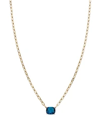 Bloomingdale's Fine Collection London Blue Topaz Solitaire Pendant Necklace