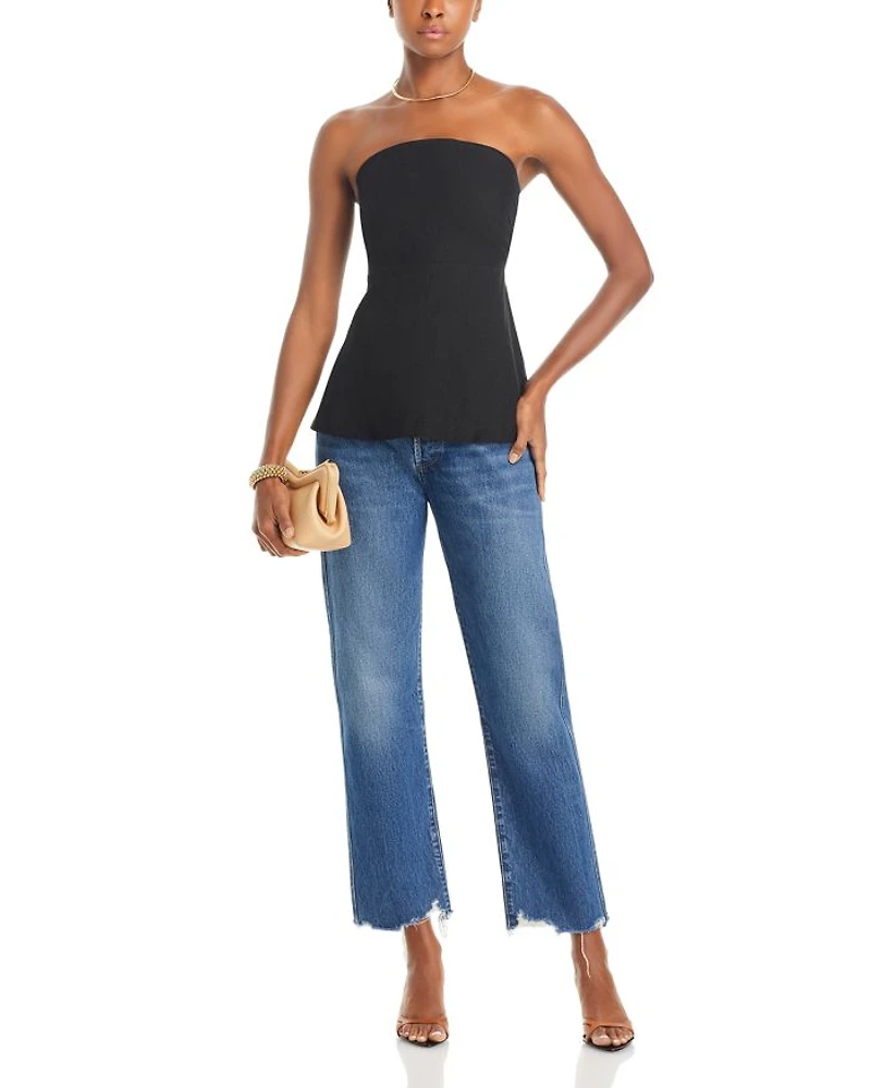 Barbara Smocked Strapless Top