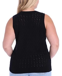 Plus Cotton Pointelle Tank