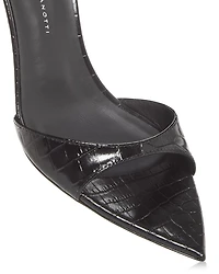 Women's Intriigo Croc Embossed High Heel Slide Sandals
