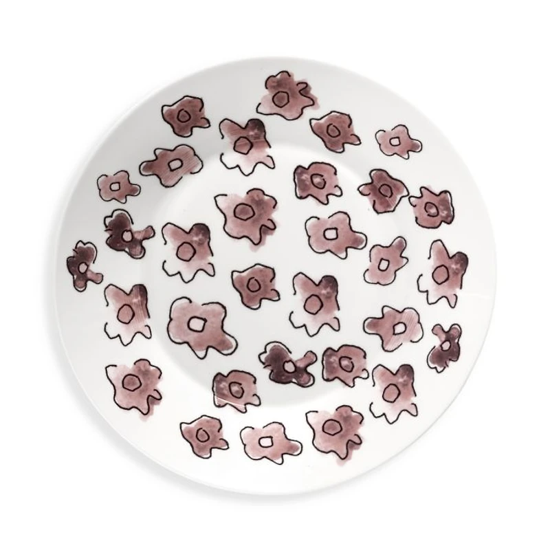 Marni Dark Viola Large Low Serving Plate