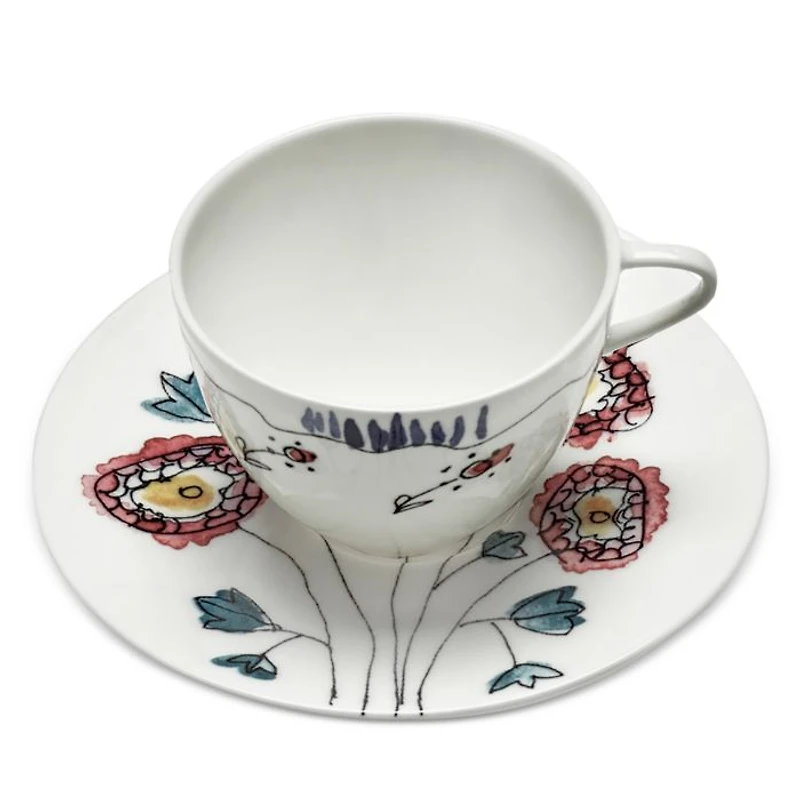 Marni Anemone Milk Small Coffee Cup & Saucer