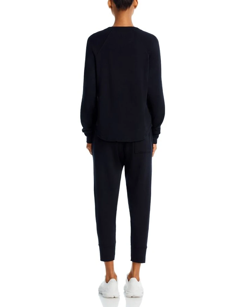 Warm Up Curved-Hem Sweatshirt