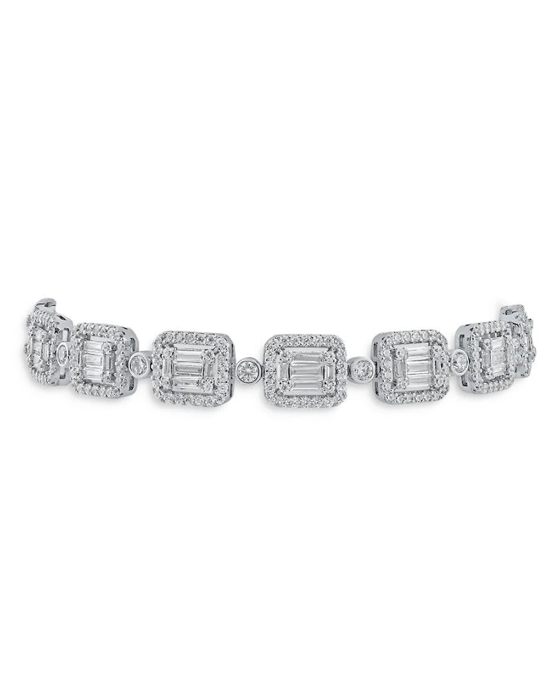 Baguette & Pavé Deco Bracelet