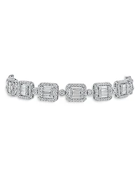 Cz By Kenneth Jay Lane Baguette & Pave Deco Bracelet