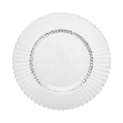 Archie Clear Dessert Plate, Set of 4