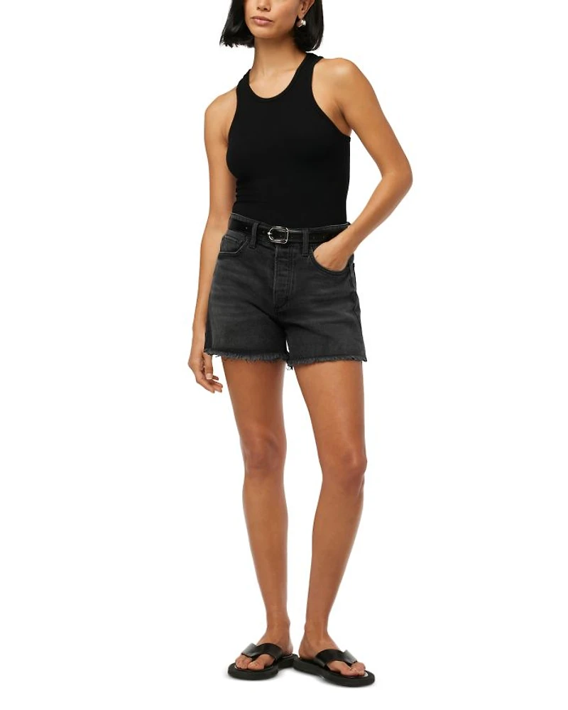 The Jessie High Rise Denim Shorts Finesse