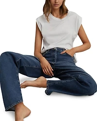 Selin Straight Jeans Mid Blue