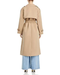 Long Double Breasted Trench Coat