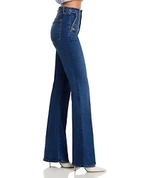 Helena High Rise Flared Sailor Jeans Medium Wash