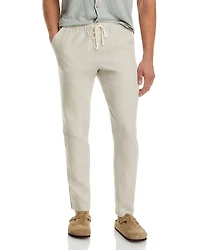 Alex Crane Bo Linen Regular Fit Drawstring Pants