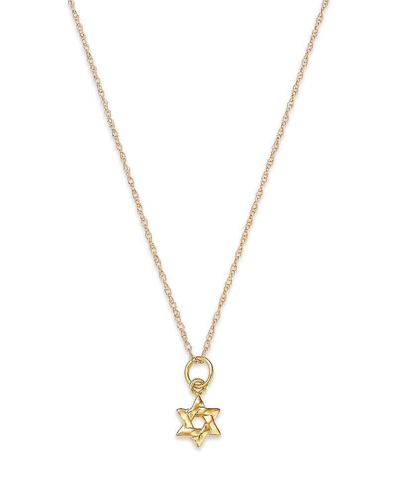 Bloomingdale's Fine Collection Children's Star of David Pendant Necklace