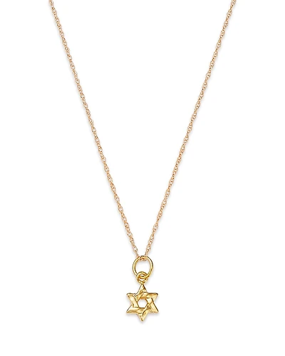 Bloomingdale's Fine Collection Children's Star of David Pendant Necklace