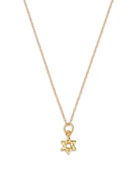 Bloomingdale's Fine Collection Children's Star of David Pendant Necklace