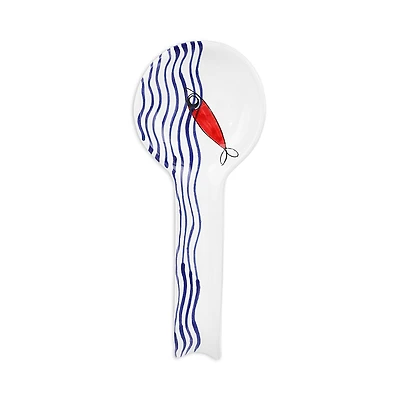 Vietri Pesce Pazzo Spoon Rest
