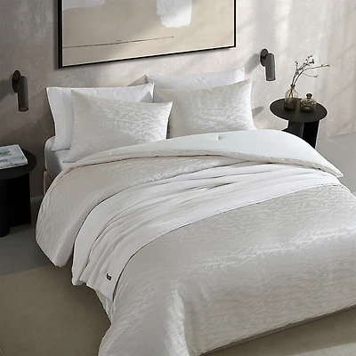 Vera Wang Illusion Textured 3 Piece Comforter Set, Queen