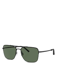 Oliver Peoples x Roger Federer R-2 Aviator Sunglasses, 56mm
