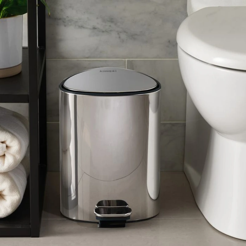 EasyStore Luxe Stainless-Steel 5L Pedal Bin