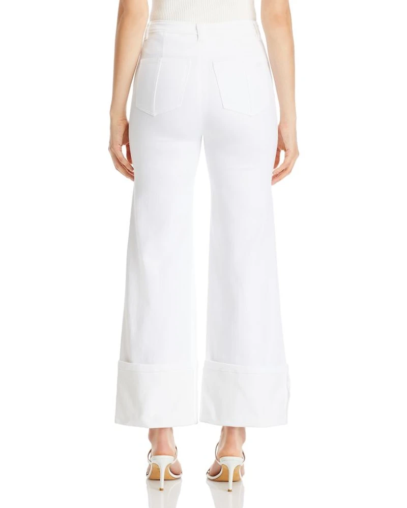 Benji Cropped Wide Leg Denim Pants